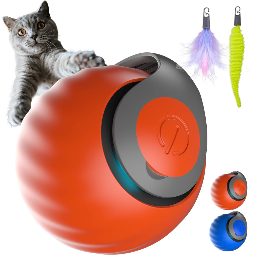 Kalaxy47 Interactive Cat Ball front view highlighting indoor play and curiosity