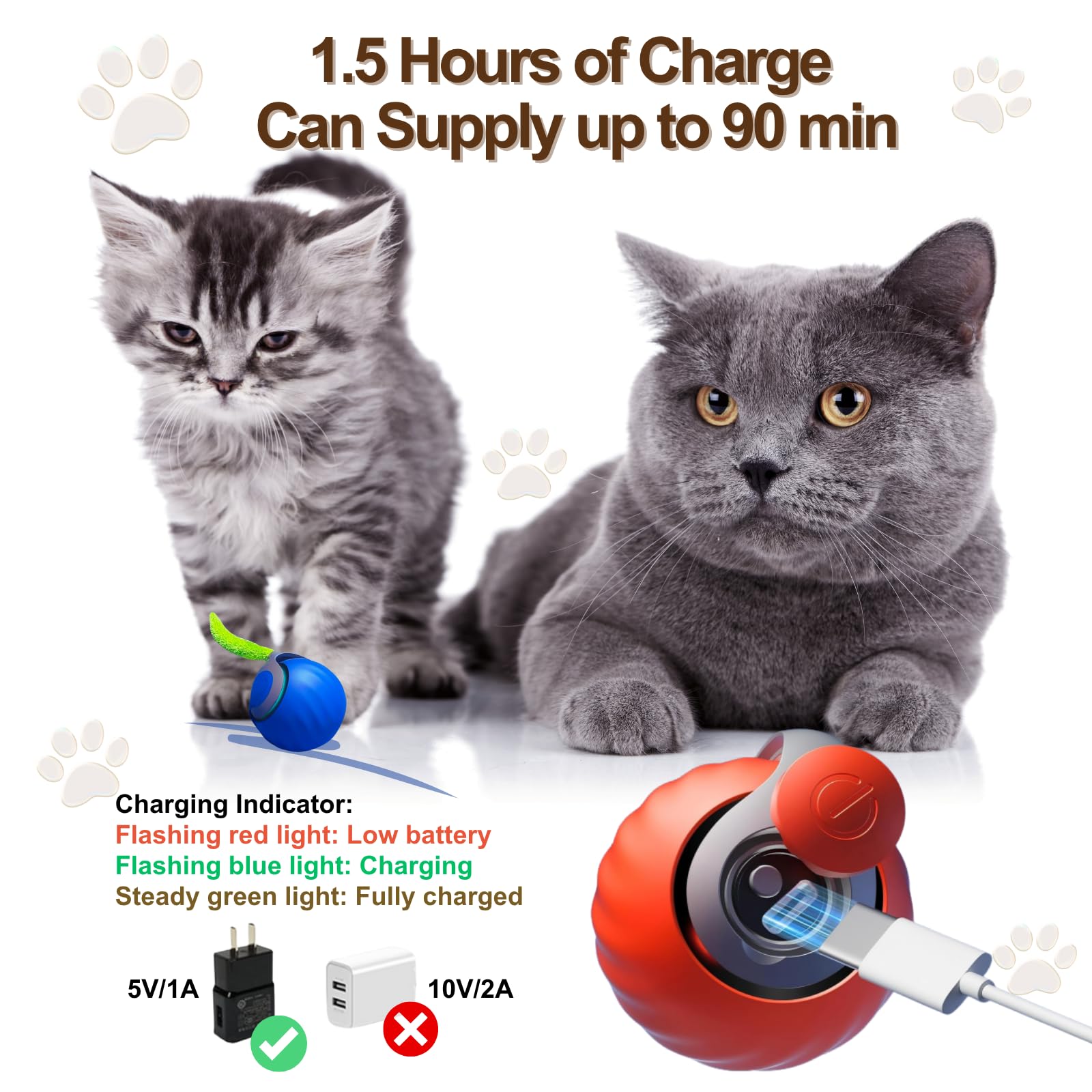 Kalaxy47 Interactive Cat Ball designed for multi-cat play and exercise