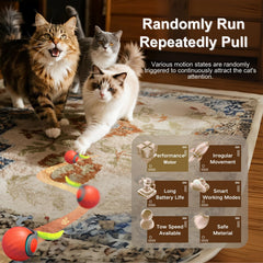Kalaxy47 Interactive Cat Ball side view for versatile room play and chasing