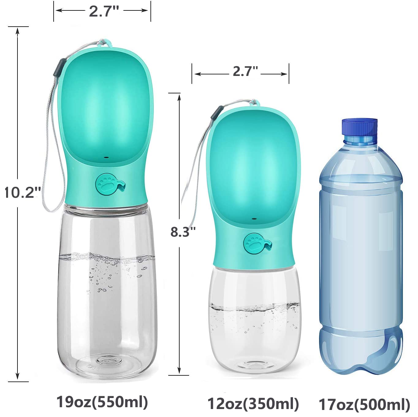 Kalimdor compact travel bottle fits backpacks for hikes.