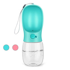 Kalimdor dog water bottle blue 12oz provides easy outdoor hydration for pets.