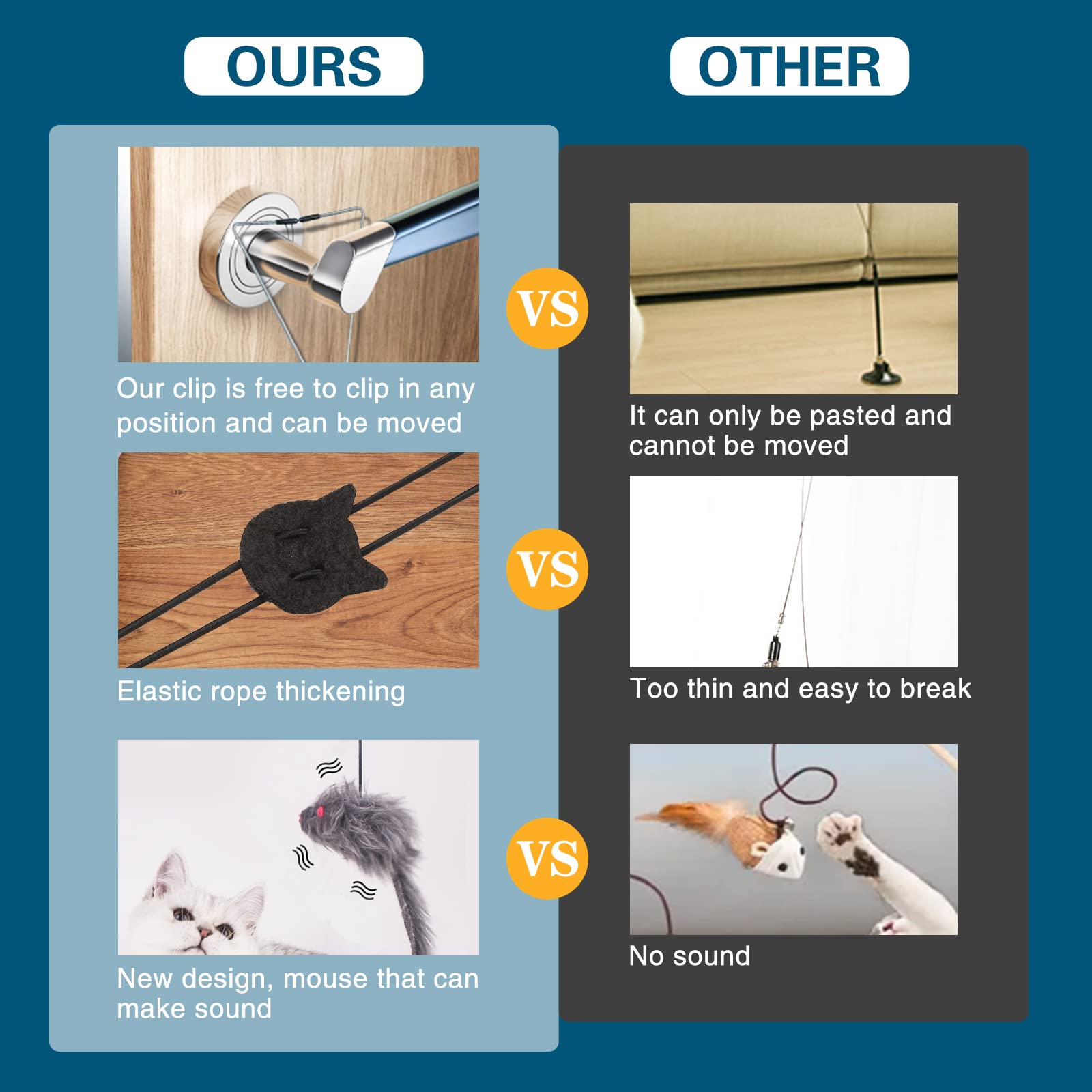 Kalimdor Interactive Cat Feather Toy safe non-toxic materials for peace of mind