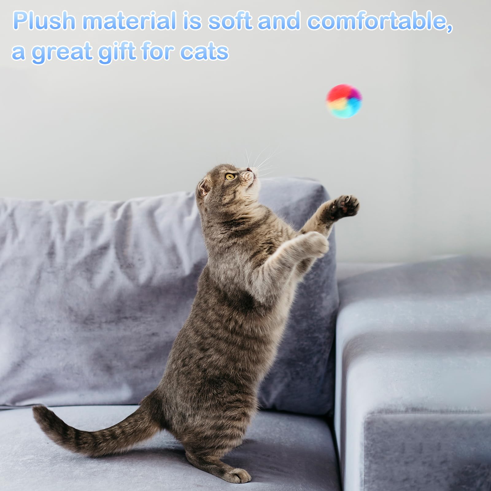 KALIONE cat ball silent play image, enjoy quiet evenings with your cat.