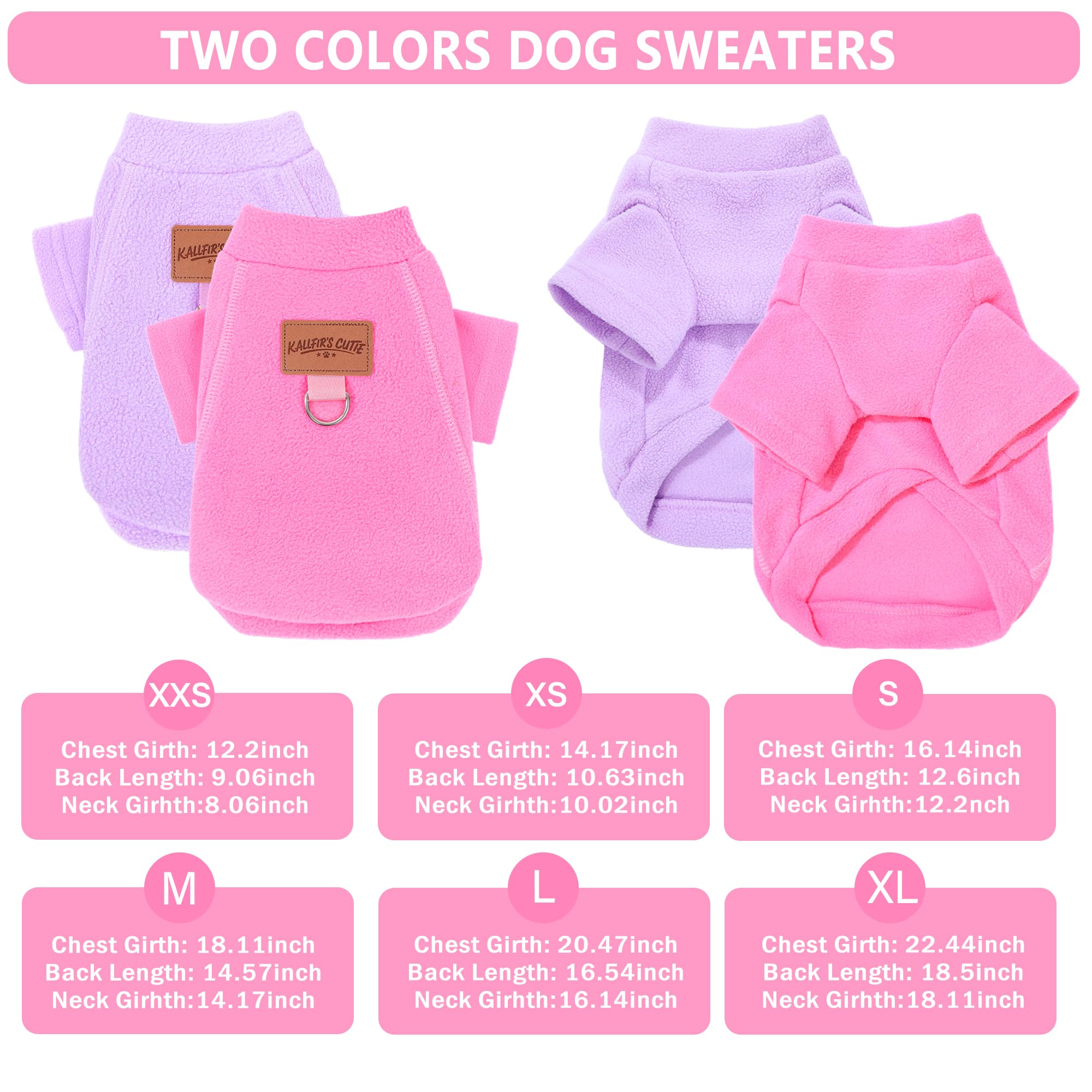 Kallfir's cutie two-tone fleece sweater pair offers versatile winter wardrobe.