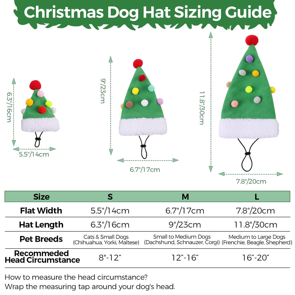 KAMA BRIDAL dog Santa hat pompom top enhances playful holiday charm