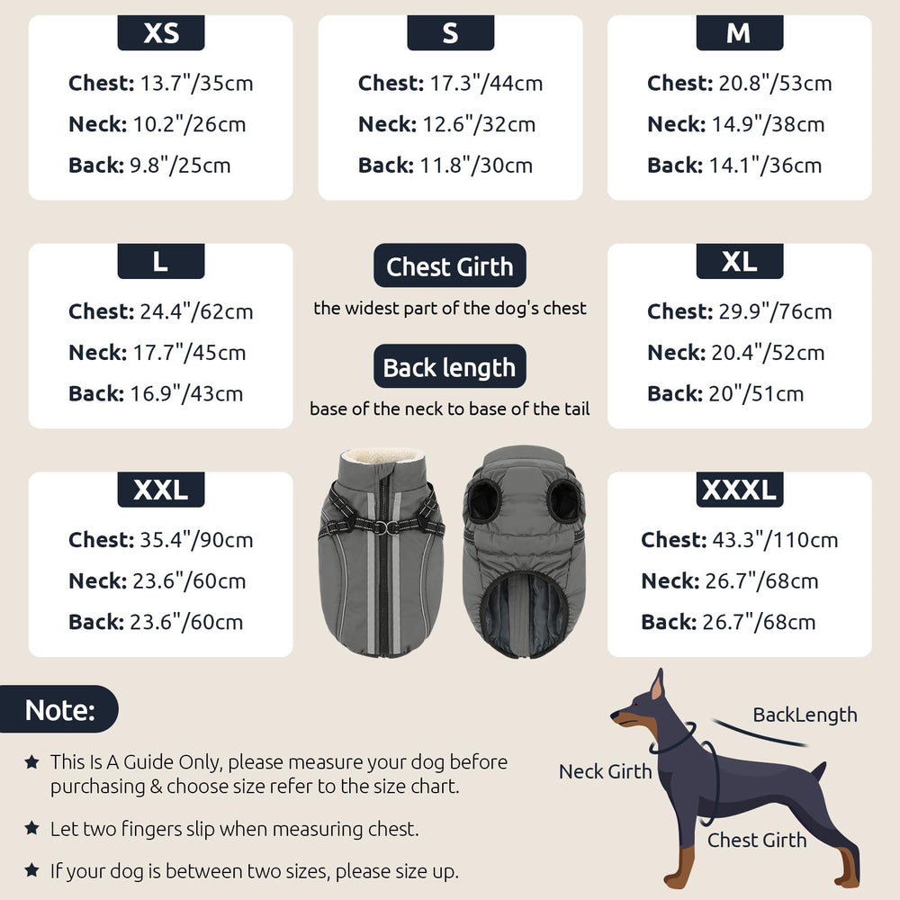 KAMA BRIDAL windproof and water-resistant outer shell on dog coat