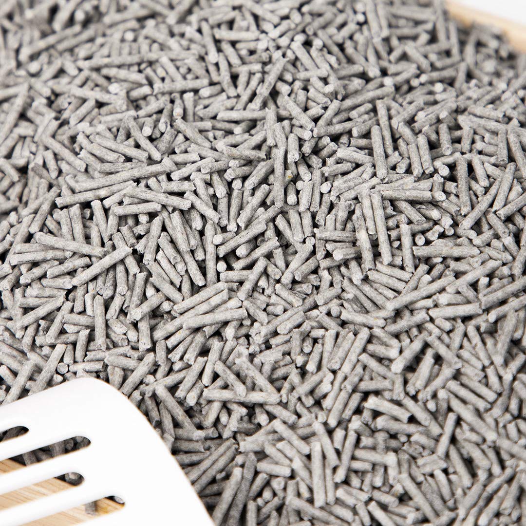 Kamys Zoo I AM TOFU dust-free texture close-up showing eco-friendly pellets.