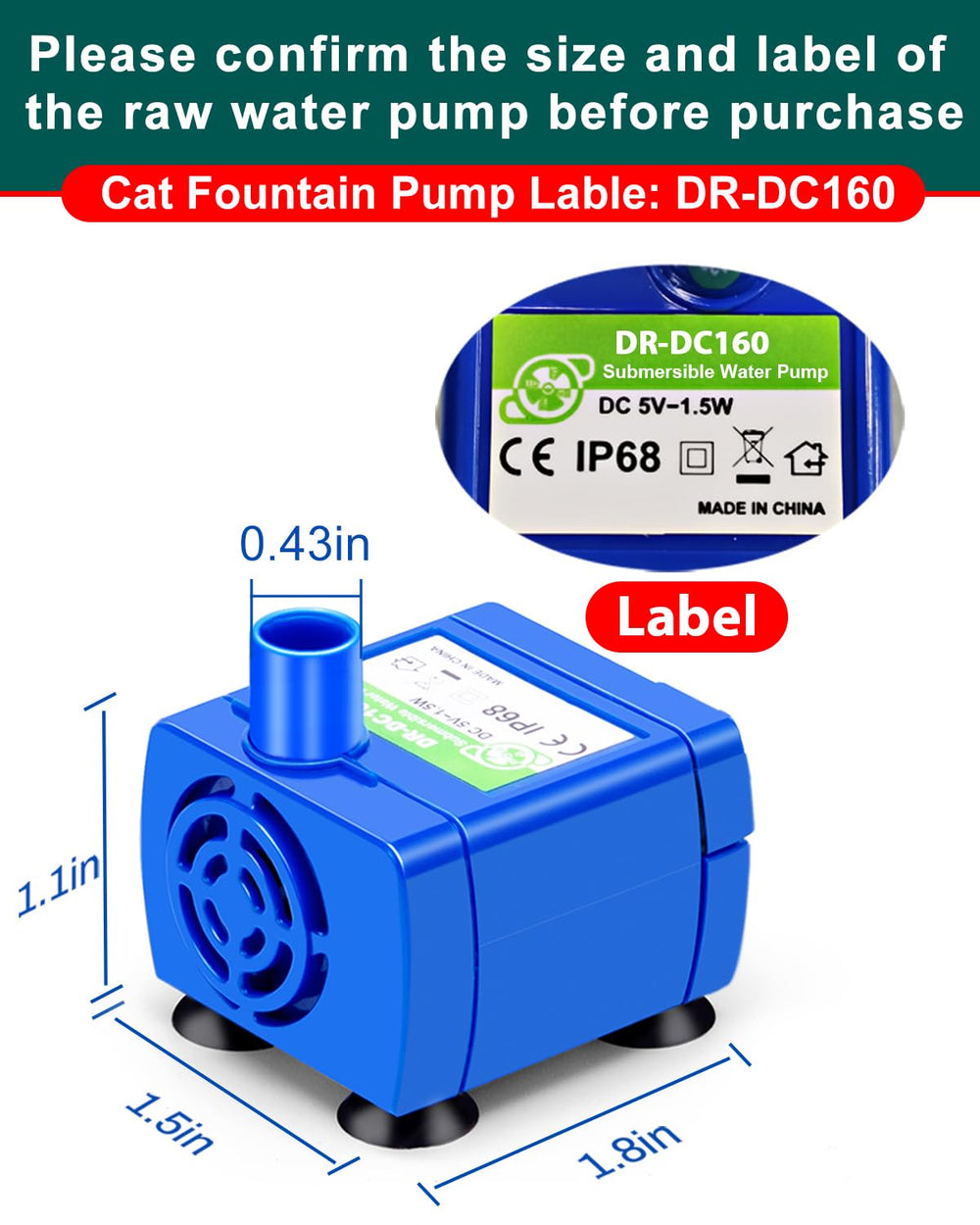 KANCHOU ceramic cupcake fountain pump installation showing compatibility and ease of maintenance.