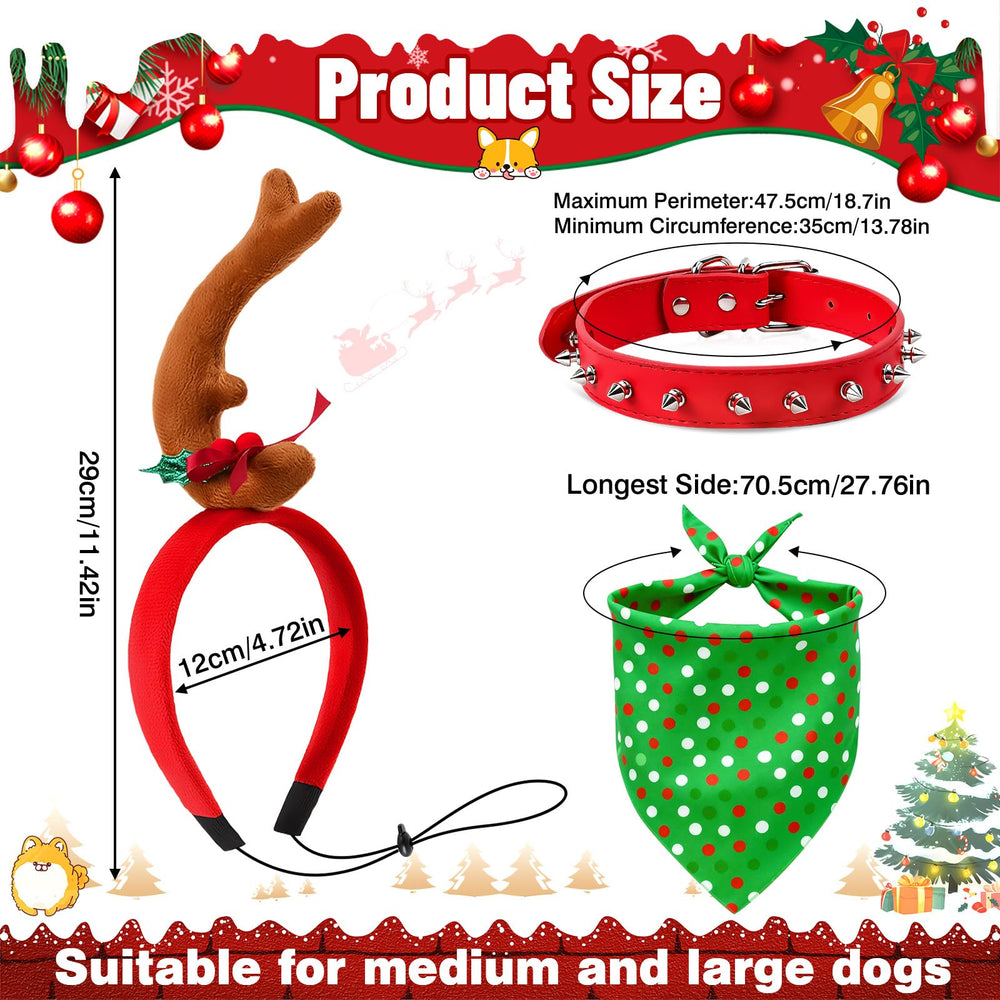 Kanmeii red-green polka-dot bandana for cute holiday portraits.
