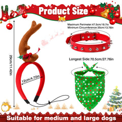 Kanmeii red-green polka-dot bandana for cute holiday portraits.