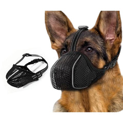 Kanuoc dog muzzle with breathable mesh for comfortable airflow during walks