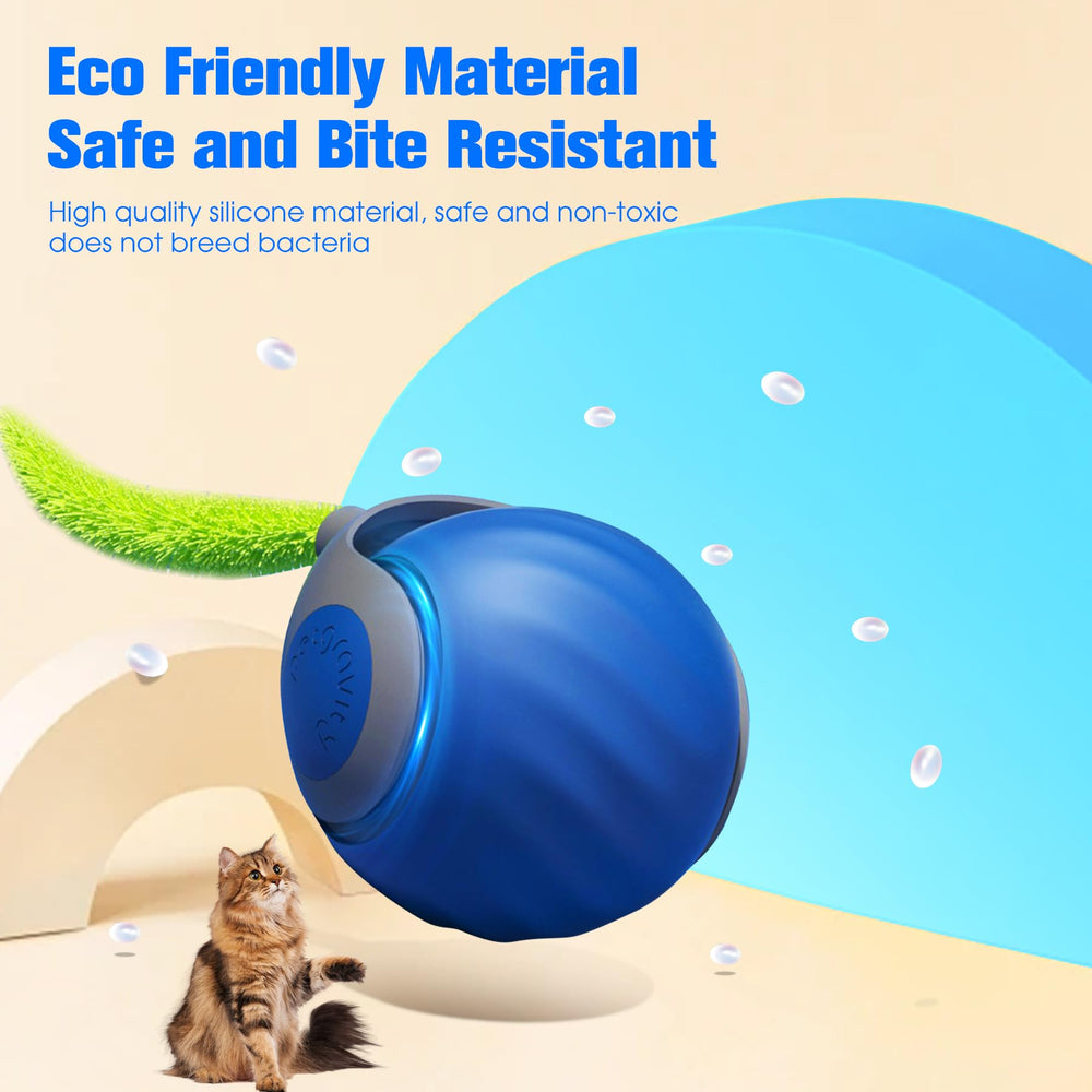 kanuoc Speedy Tail Cat Toy carpet-rolling shows stable movement on carpets during indoor sessions