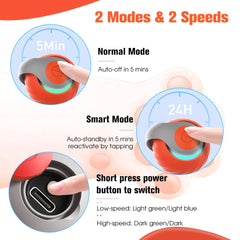kanuoc Speedy Tail Cat Toy four tails boosts curiosity and chasing play