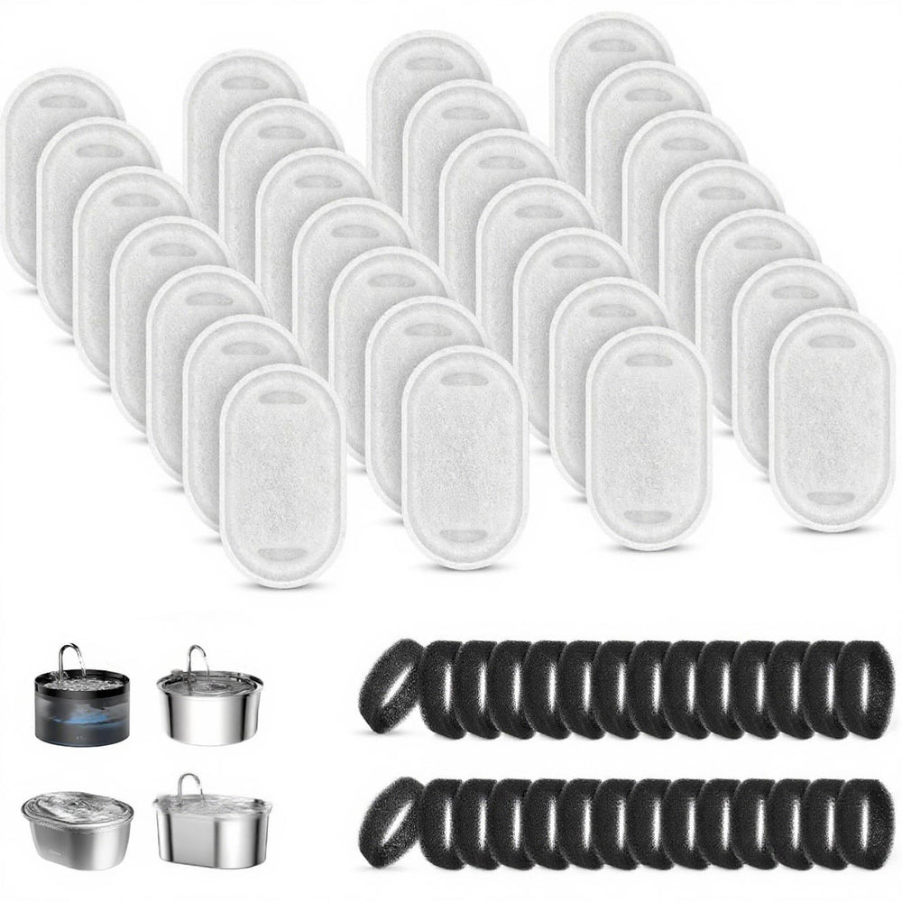 Kapawze 28+28 pack cat fountain filters box for fresh water