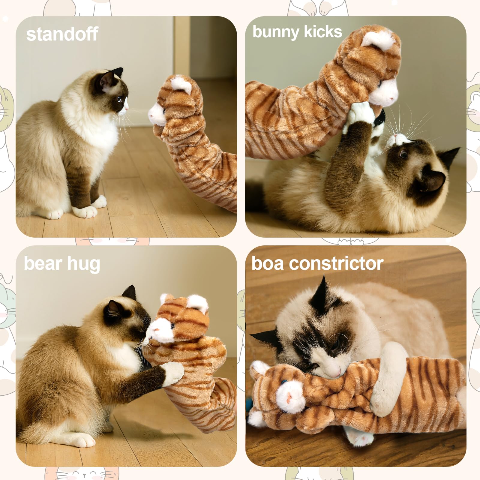 Kapawze boxing glove puppet catnip fish highlights interactive play and chasing instincts