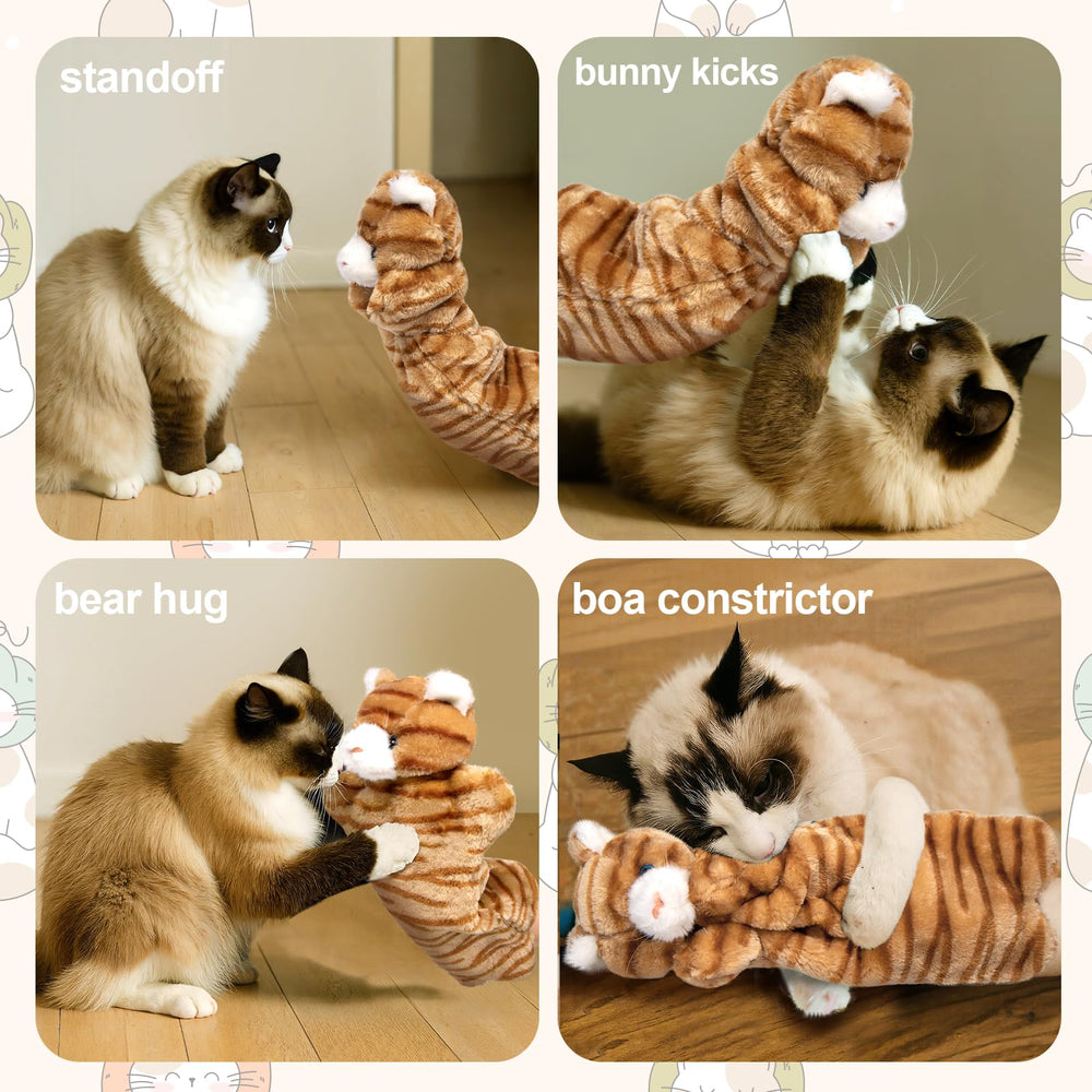 Kapawze boxing glove puppet catnip fish highlights interactive play and chasing instincts