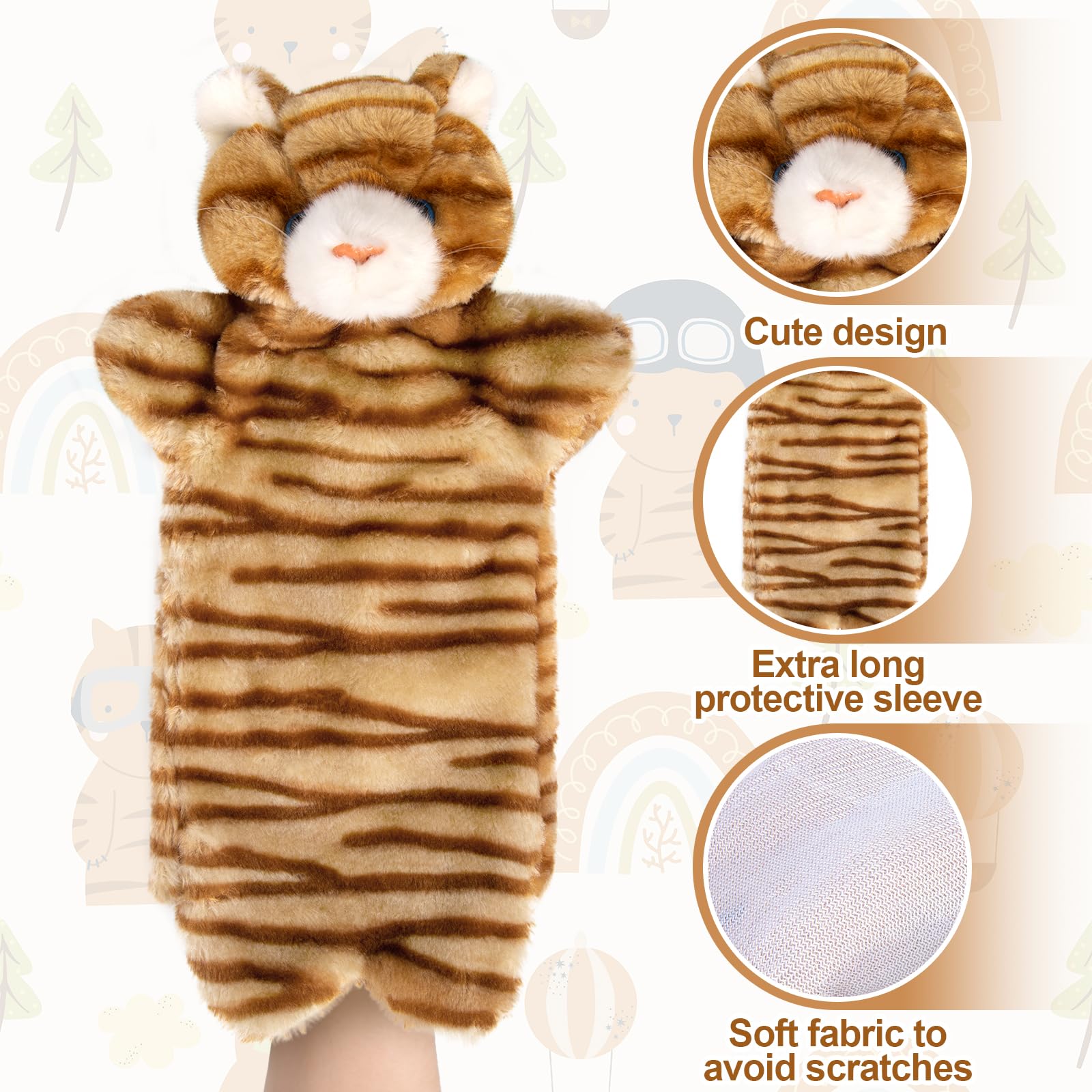 Kapawze boxing glove puppet durable stitching supports repeated indoor play with kittens