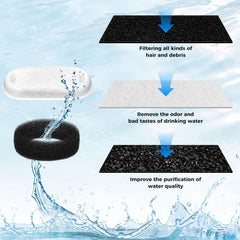 Kapawze soak and rinse step to prevent carbon dust during use