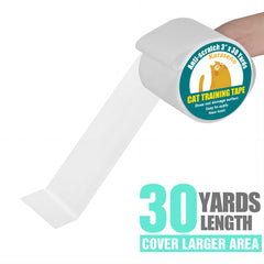 Karaseno couch protector tape keeps the sofa scratch-free while blending with decor.