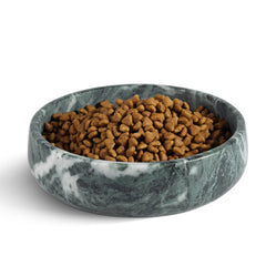 Karibiber green marble dog bowl base color shows elegant durability for large dogs.