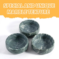 Karibiber natural marble dog bowl anti-slip bottom close-up shows floor-safe stability.