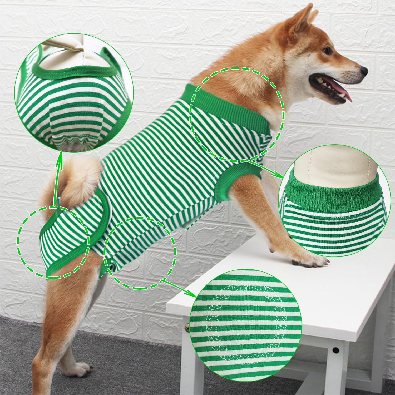 KAROKU dog recovery suit full-body cover shields wounds while keeping pets mobile