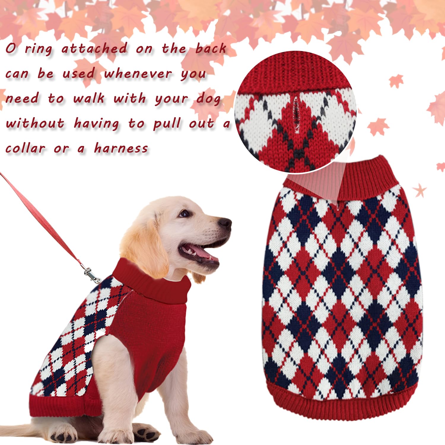 Karoku leash-hole back design enables easy outdoor walks.