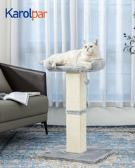 Karolpar 32-inch sisal fabric delivers durable scratch surface for claw maintenance