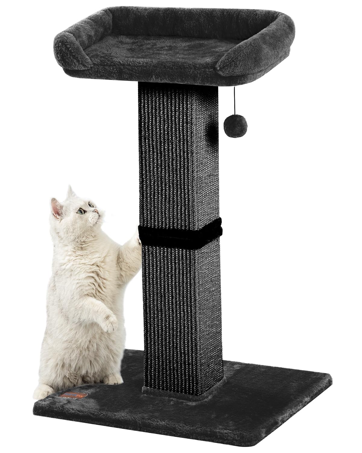 Karolpar 32inch cat scratching post with sisal texture supports claw care