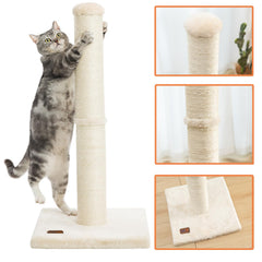 Karolpar 34inch cat scratching post large diameter supports big cats and longer scratching sessions