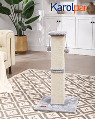 Karolpar sisal texture closeup shows durable natural fibers for claw maintenance.