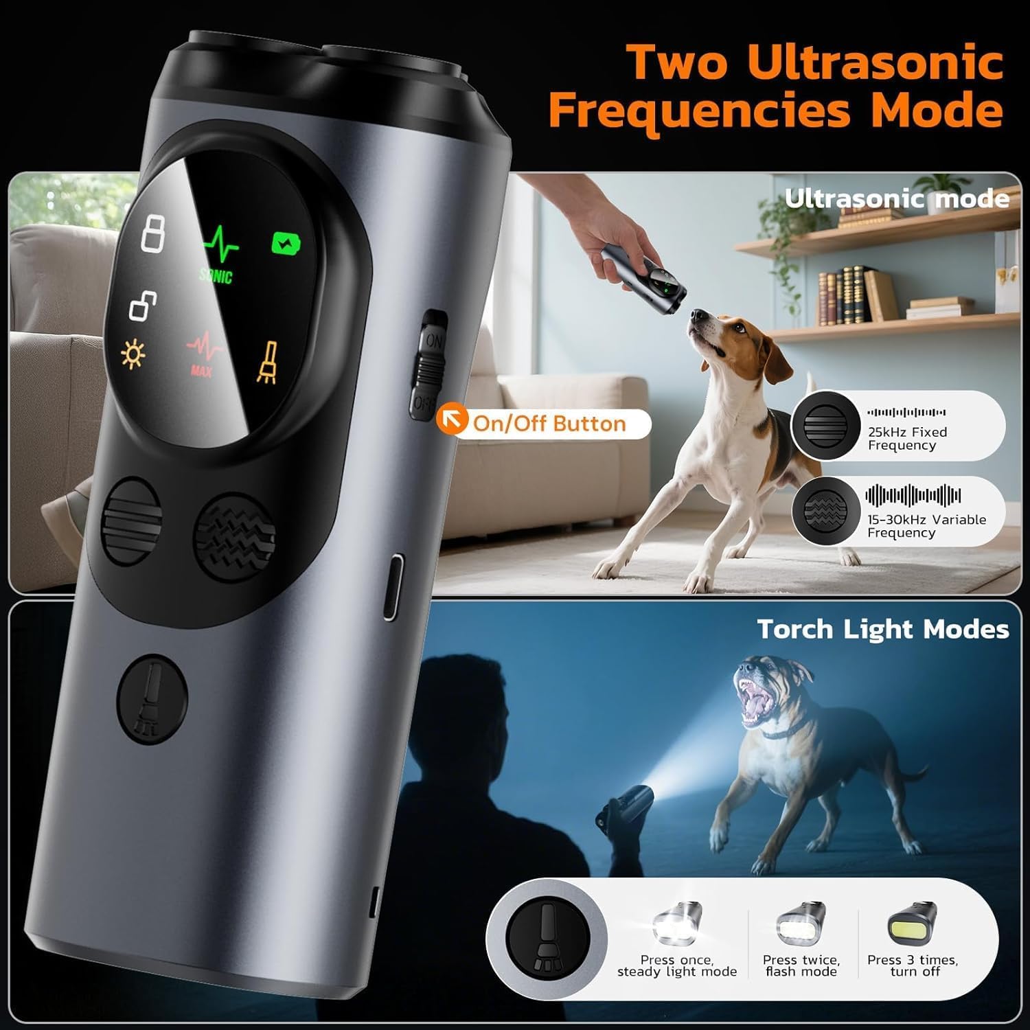 KARU AETO device LED light aids nighttime walks.