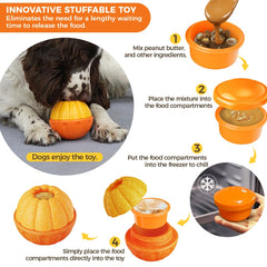 KASGMU frozen-treat toy lid emphasizes slow feeding and extended play.