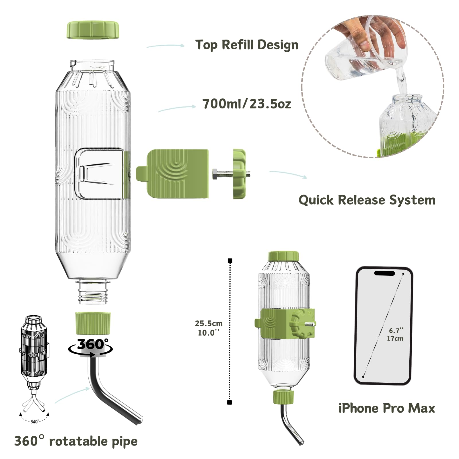 Kassiva bottle roller-ball-nozzle demonstration for controlled flow.