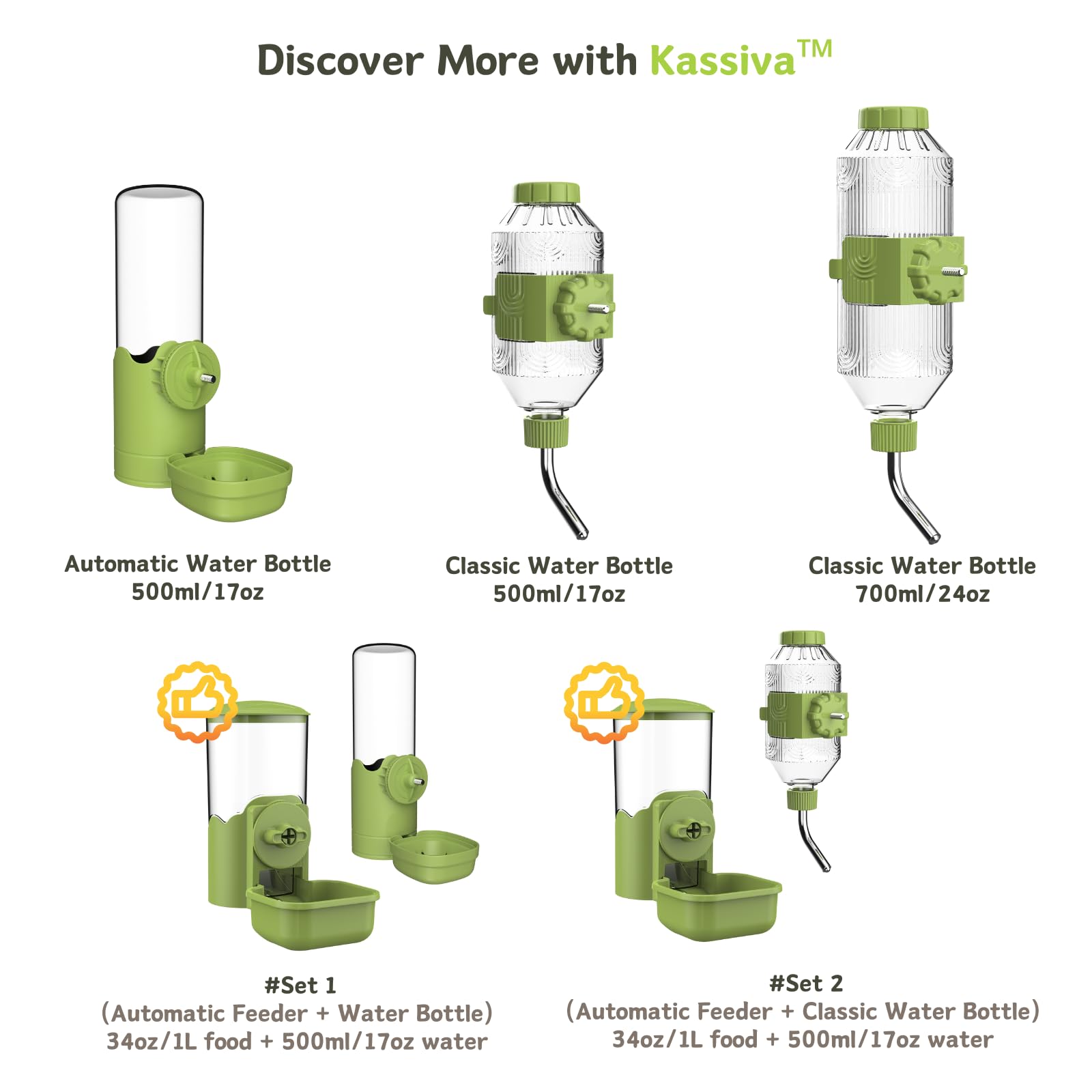 Kassiva top-fill design makes refilling quick and tidy.