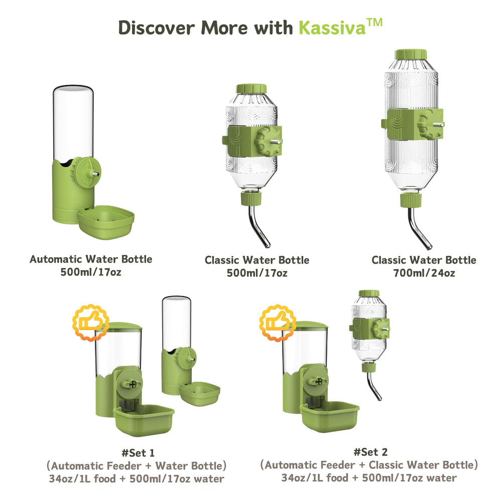 Kassiva top-fill design makes refilling quick and tidy.