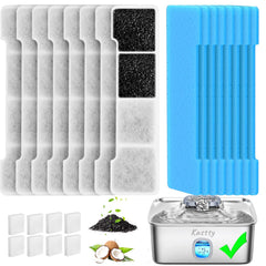 Kastty 15L dog water fountain filter package keeps water fresh for pets.