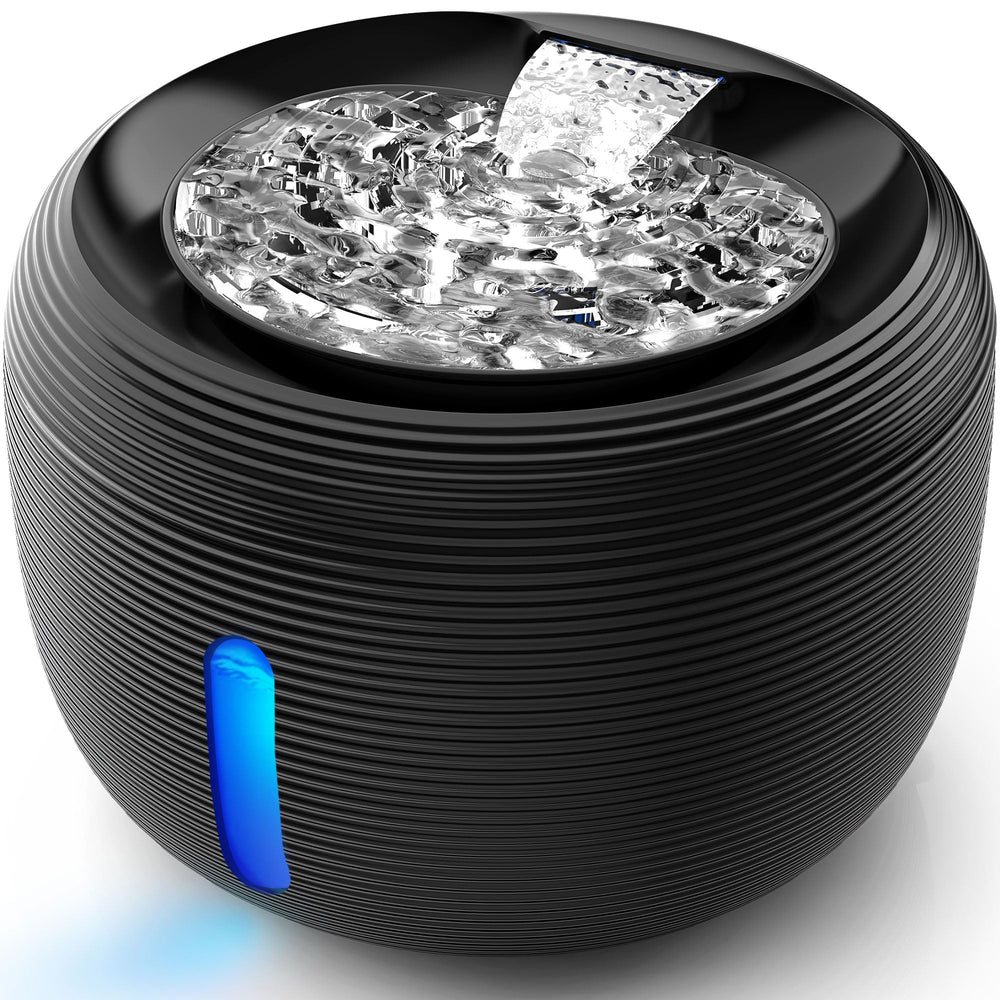 Kastty 3.5L cat water fountain front view shows large capacity for extended water access.