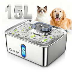 Kastty 4 Gal Dog Water Fountain front view for large dogs hydration