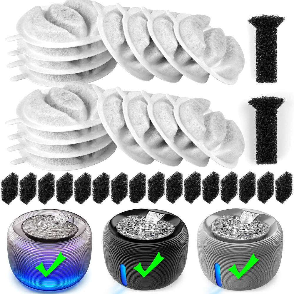 Kastty cat fountain filter 34-pack activated carbon for fresher water