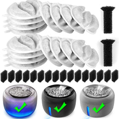 Kastty cat fountain filter 34-pack activated carbon for fresher water