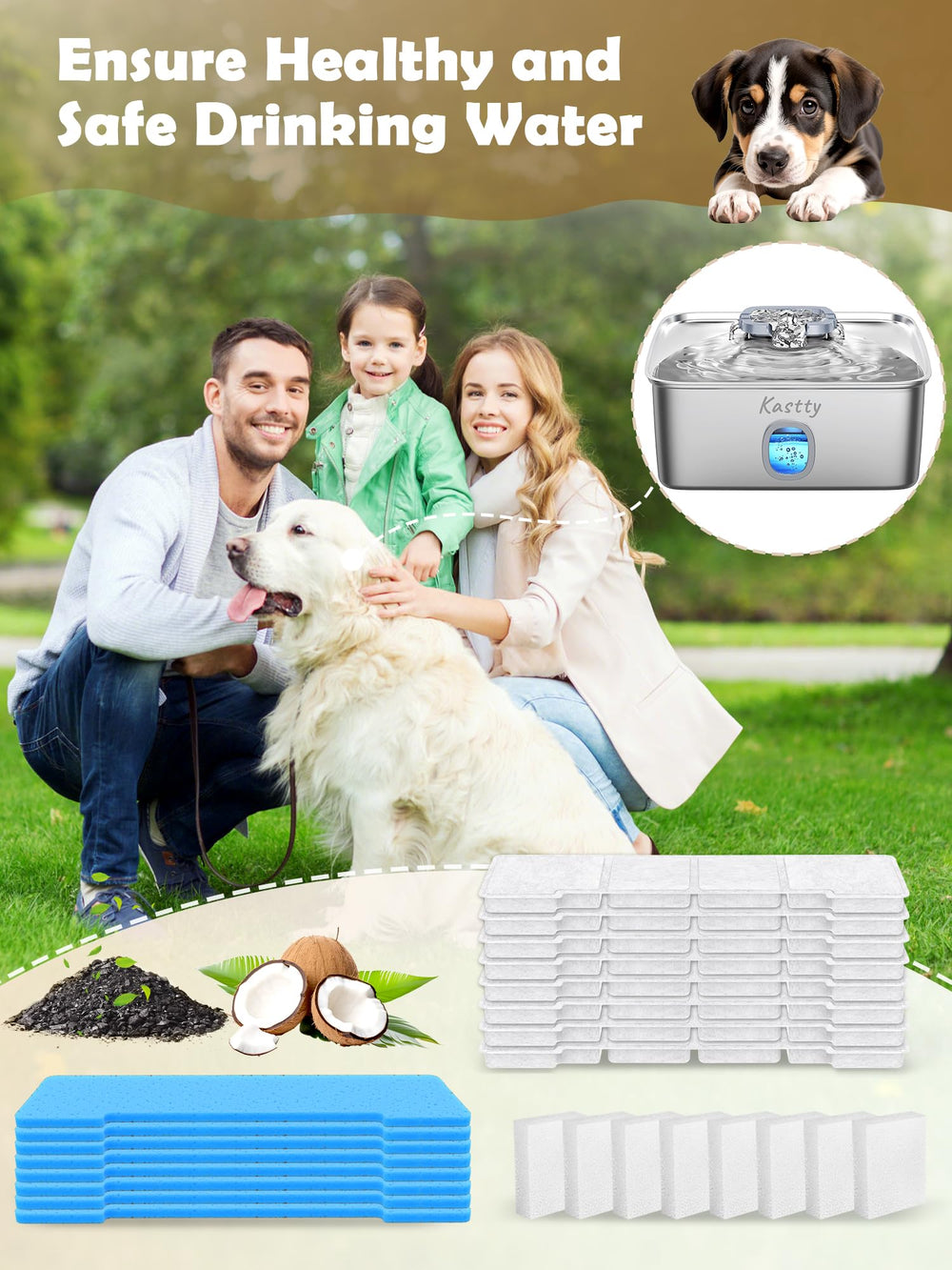 Kastty compatibility with JSFK76BK filter ensures perfect fit and steady flow.