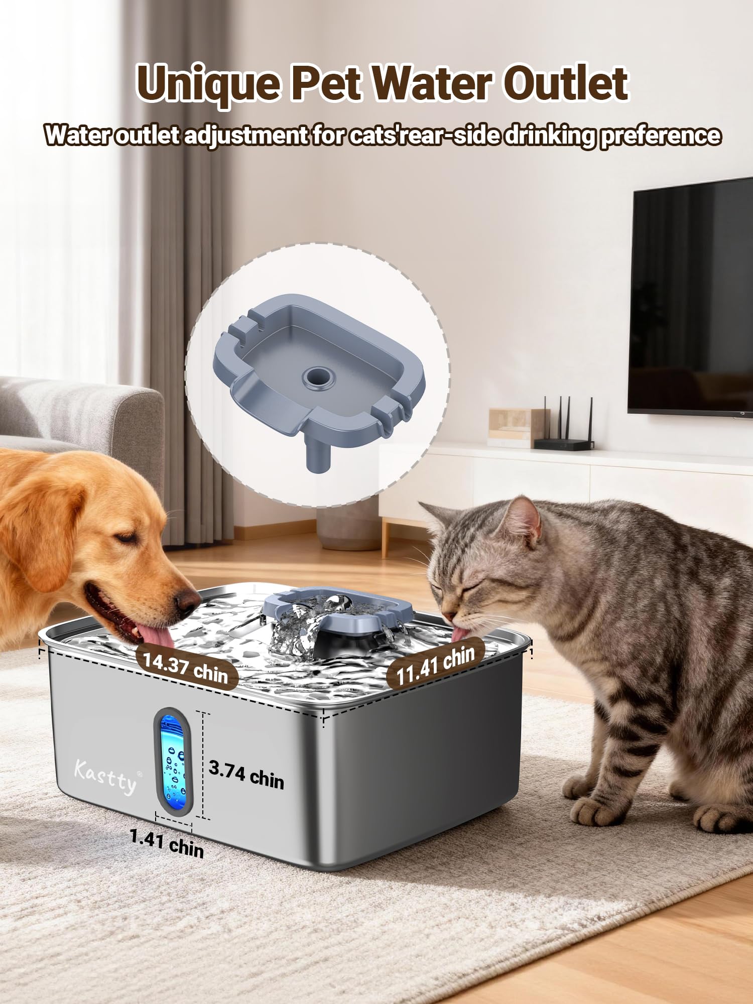 Kastty SUS304 stainless steel surface is hygienic and easy to clean
