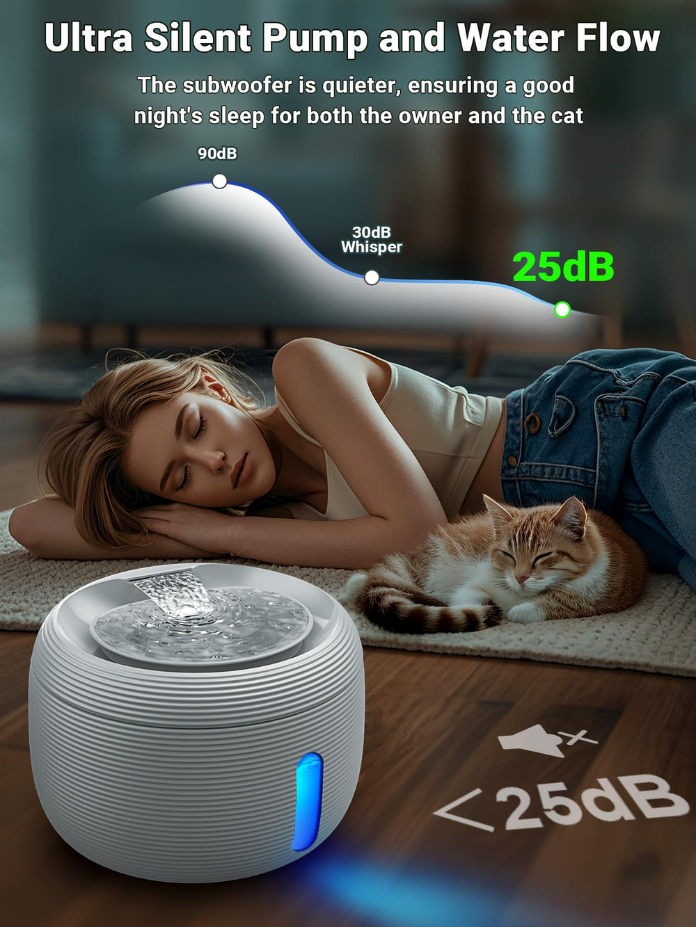 Kastty four-layer filtration keeps water cleaner and fresher.