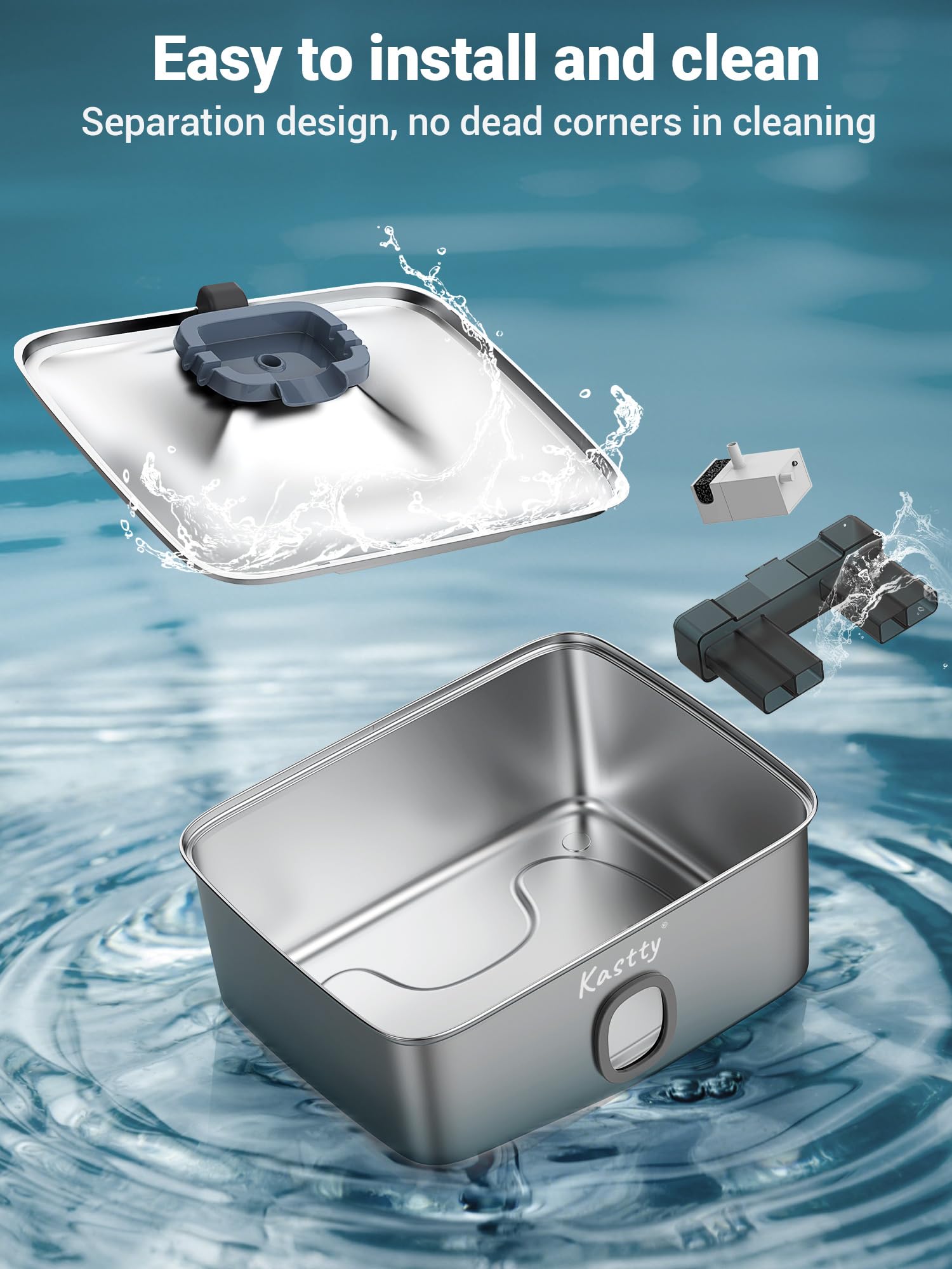 Kastty large-capacity water fountain supports households with multiple pets