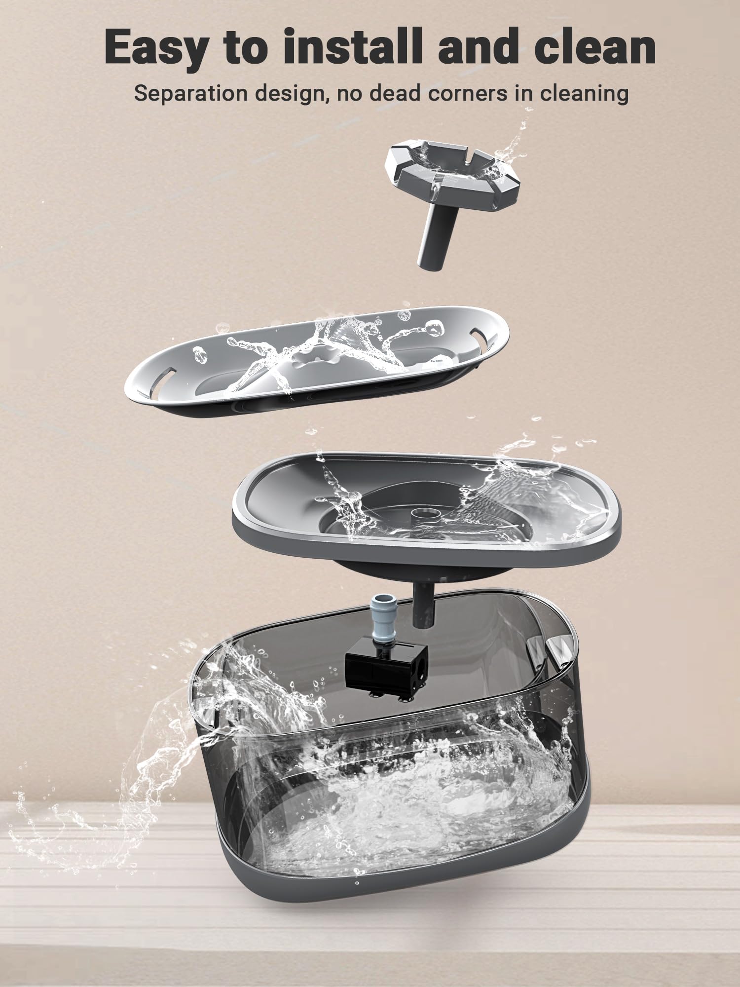 Kastty large-dog hydration station fits multi-pet homes.