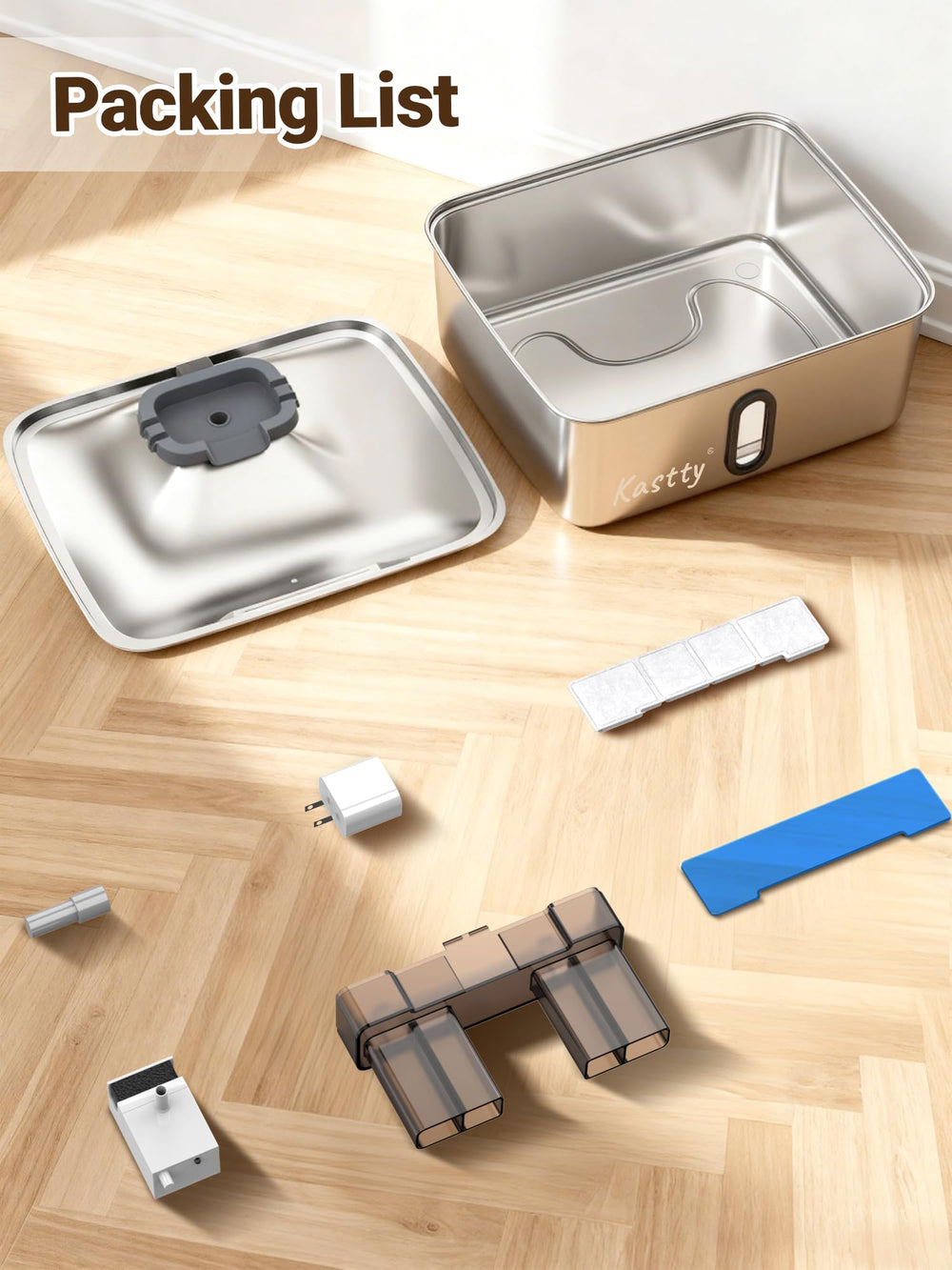 Kastty LED night visibility helps pets locate water at night