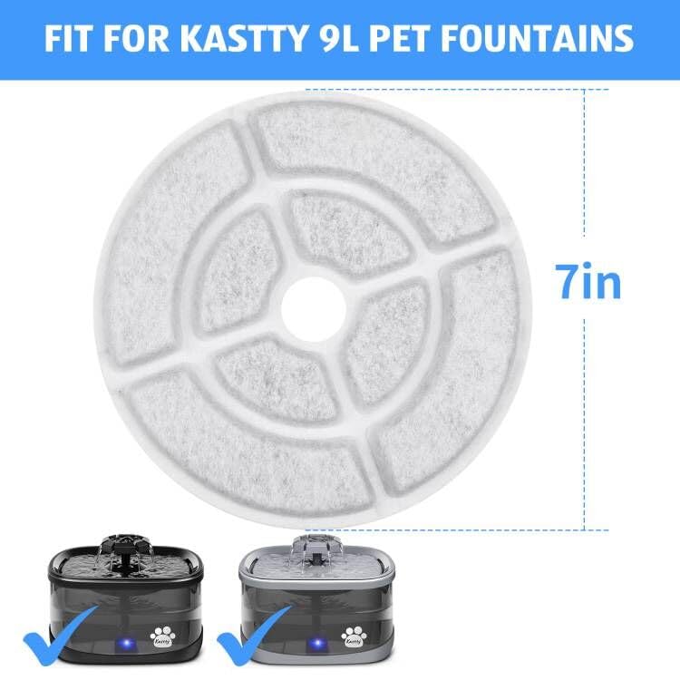 Kastty pump sponge filters prevent clogs and extend fountain life.