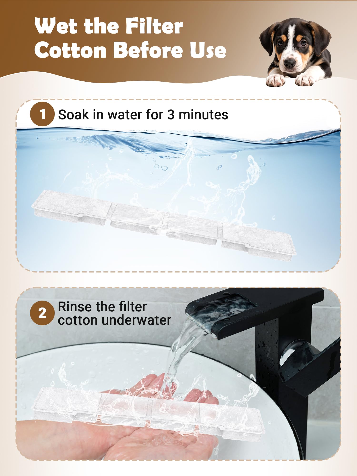 Kastty pump sponge filter adds extra filtration to prevent clogs.