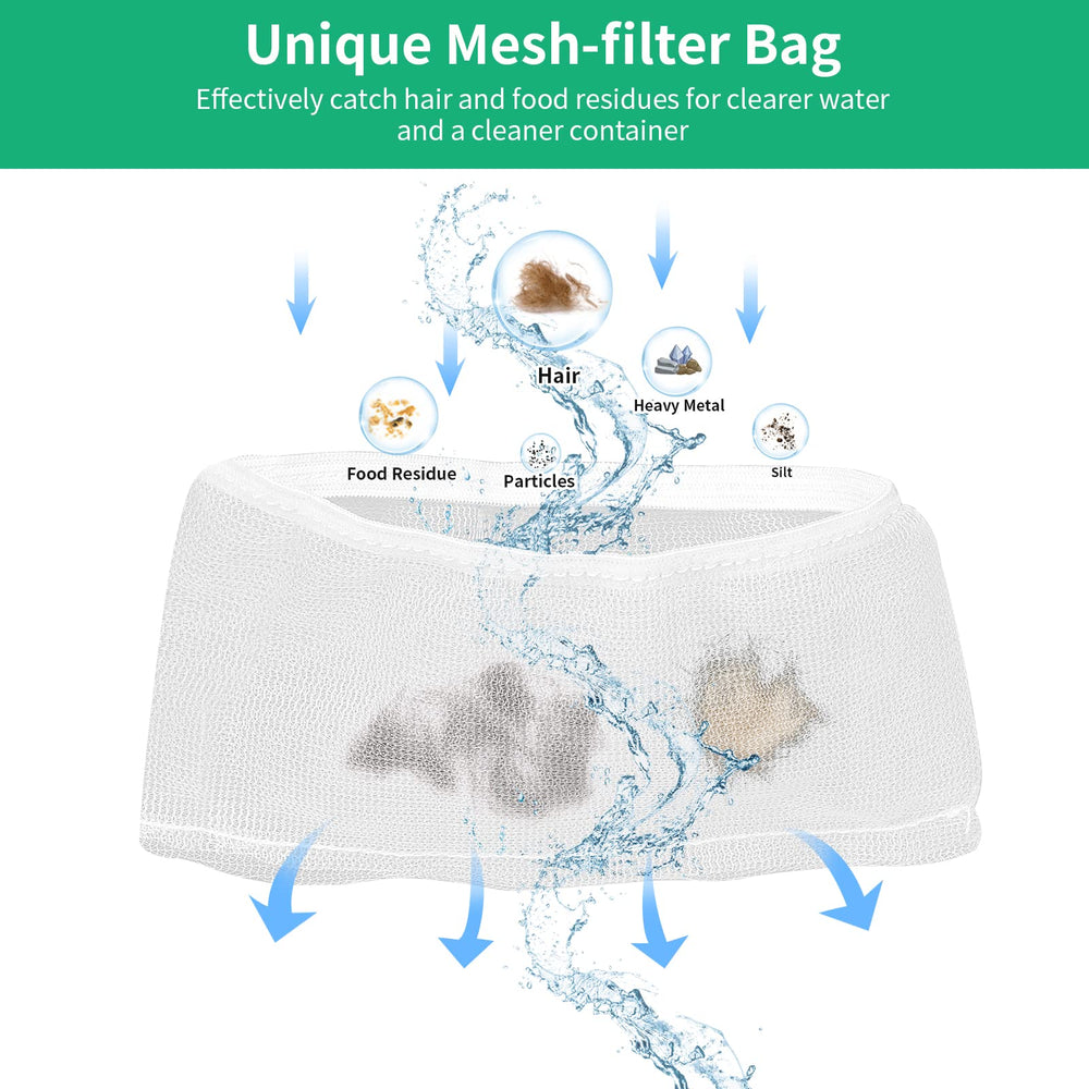 Kastty sponge filter for pump helps keep water clean.
